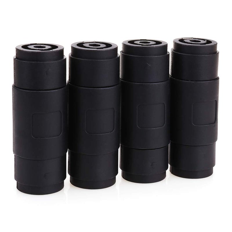 NANYI NL4FC speakon Cable NL4MMX Connector Adapter, 4Pin Speaker/Amp Speakon Female to Female Plug Jack Straight Coupler Cable Connector - 4 Pack - Image 2